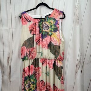 R&M Richard’s Women’s 22W Floral Patterned Stretchy Dress Maxi